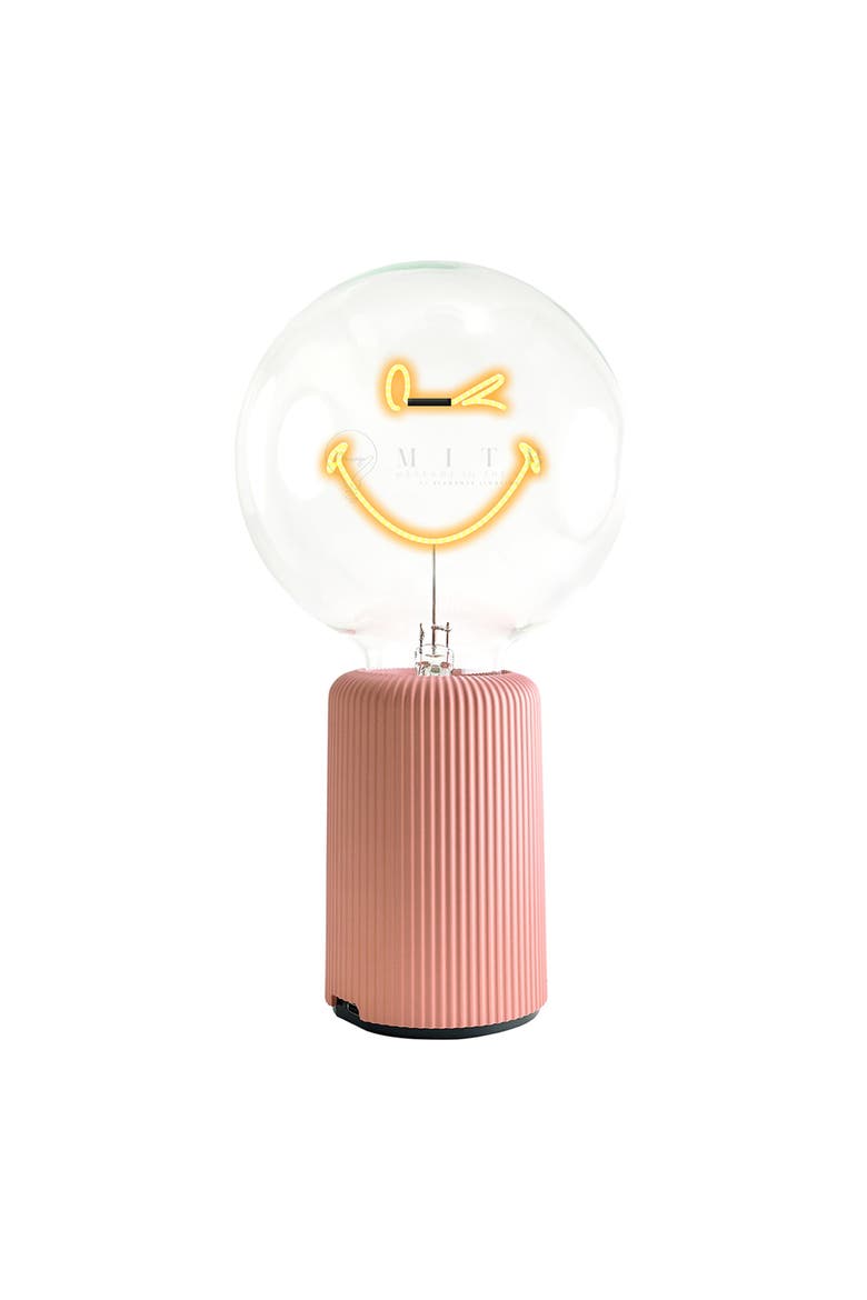 Smiley World Kidness Portable Table Lamp, Main, color, Pink