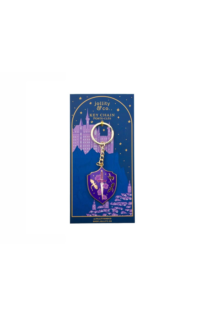 Jollity & Co. Romantasy Themed Dragon and Shield Keychain, Main, color, Assorted Pre-Pack