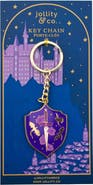 Jollity & Co. Romantasy Themed Dragon and Shield Keychain