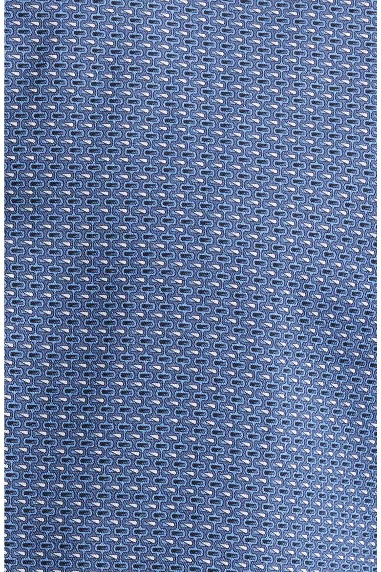 Rectangular Geo Print Button-Up Shirt, Alternate, color, DUSK BLUE