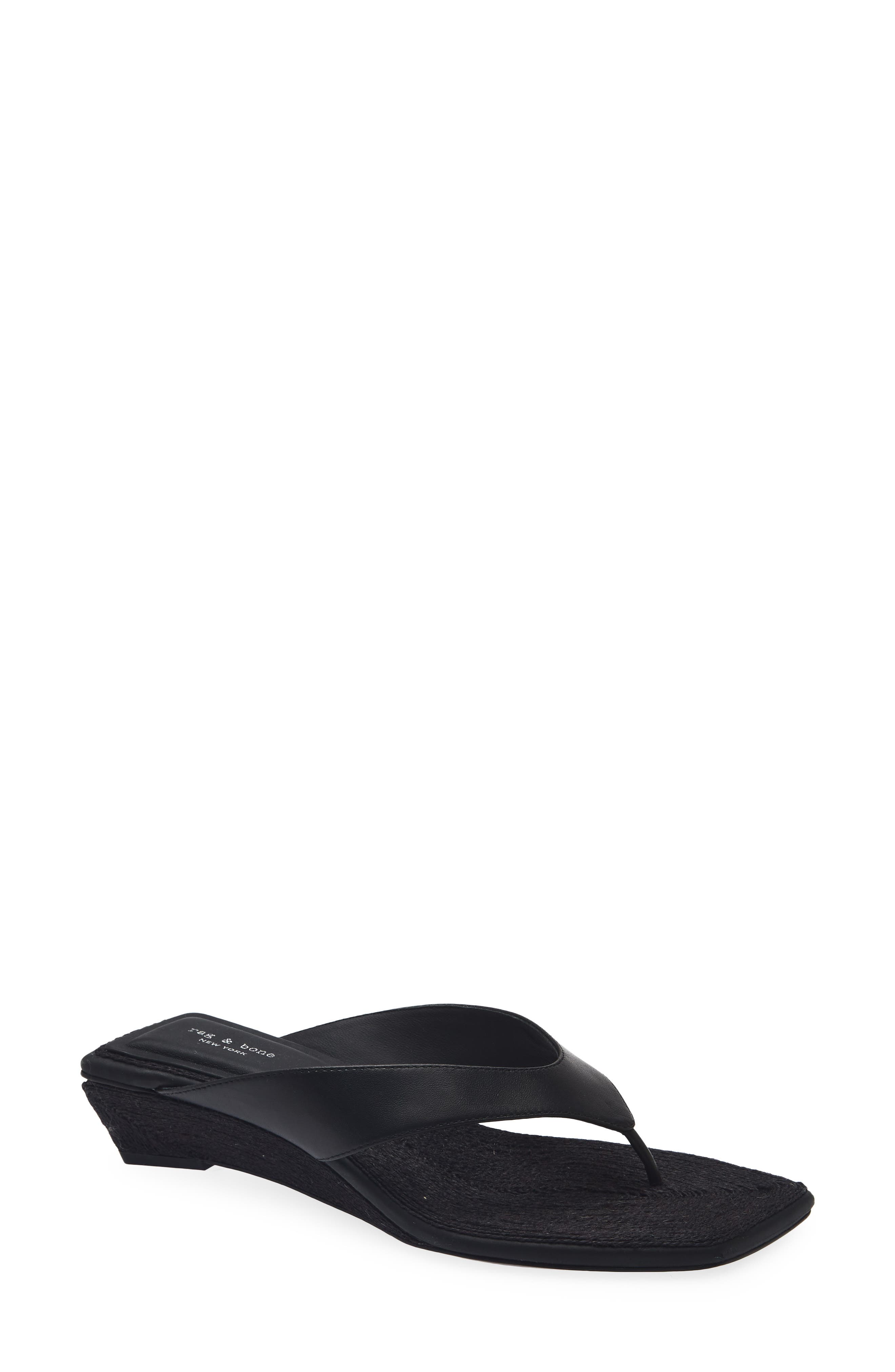 rag & bone Jo Espadrille Wedge Flip Flop, Main, color, 