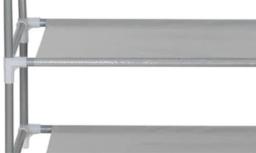 J&v Textiles J And V Textiles 4-tier Shoe Rack In Gray
