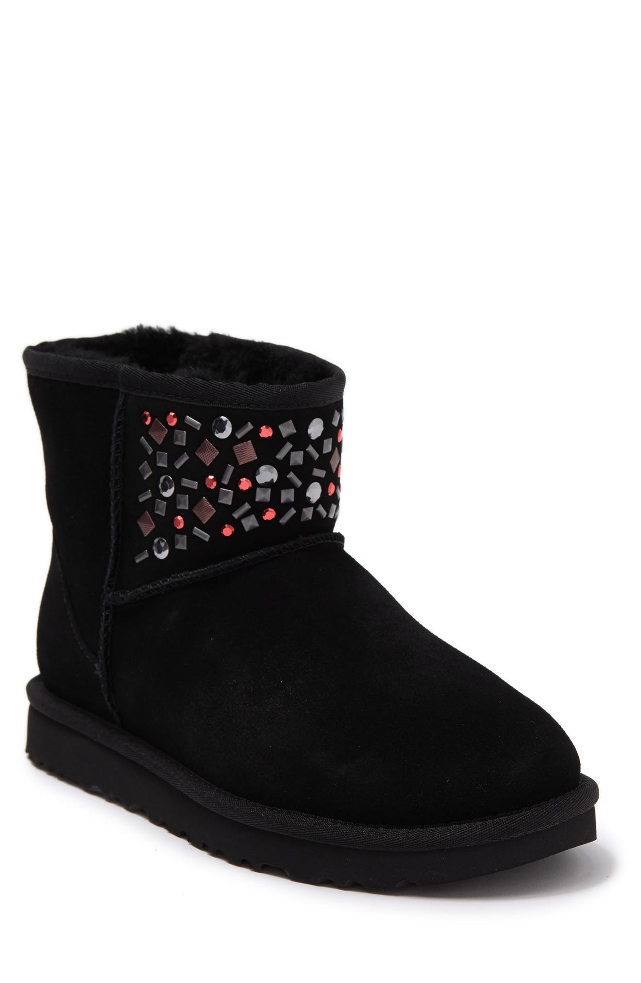 UGG<sup>®</sup> UGG Classic Genuine Sheepskin Mini Stud II Boot, Main, color, 