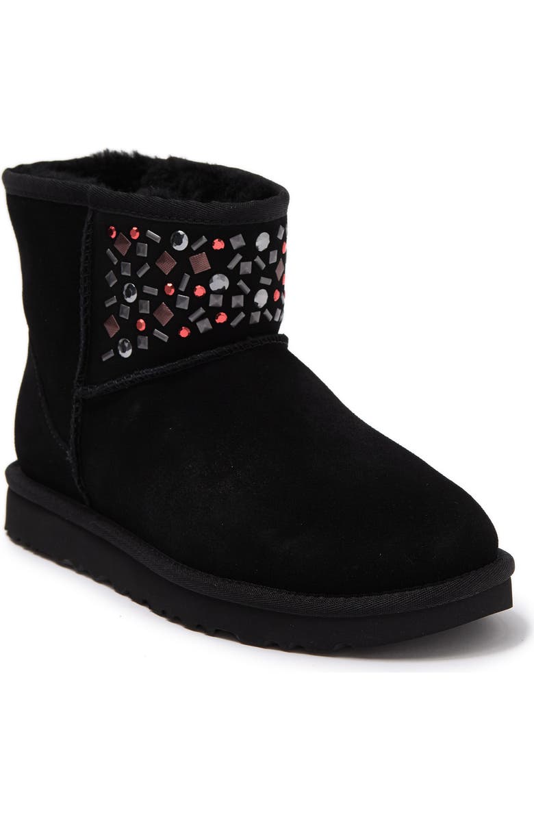 UGG<sup>®</sup> UGG Classic Genuine Sheepskin Mini Stud II Boot, Main, color,