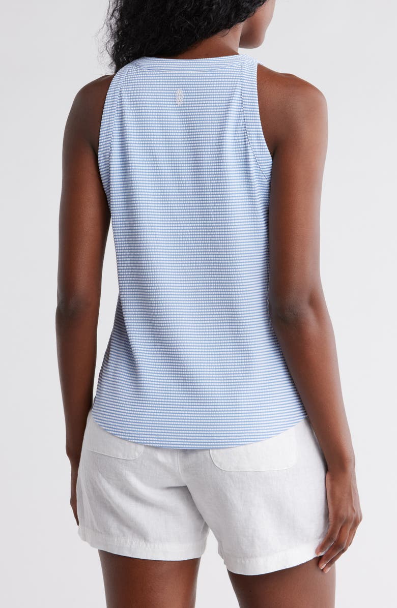 Tommy Bahama Costa Wave Stripe Tank, Alternate, color, Cabo Blue