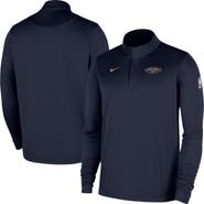 Nike Men's Nike Navy New Orleans Pelicans 2025/26 Authentic Coaches Quarter-Zip Dri-Fit Top