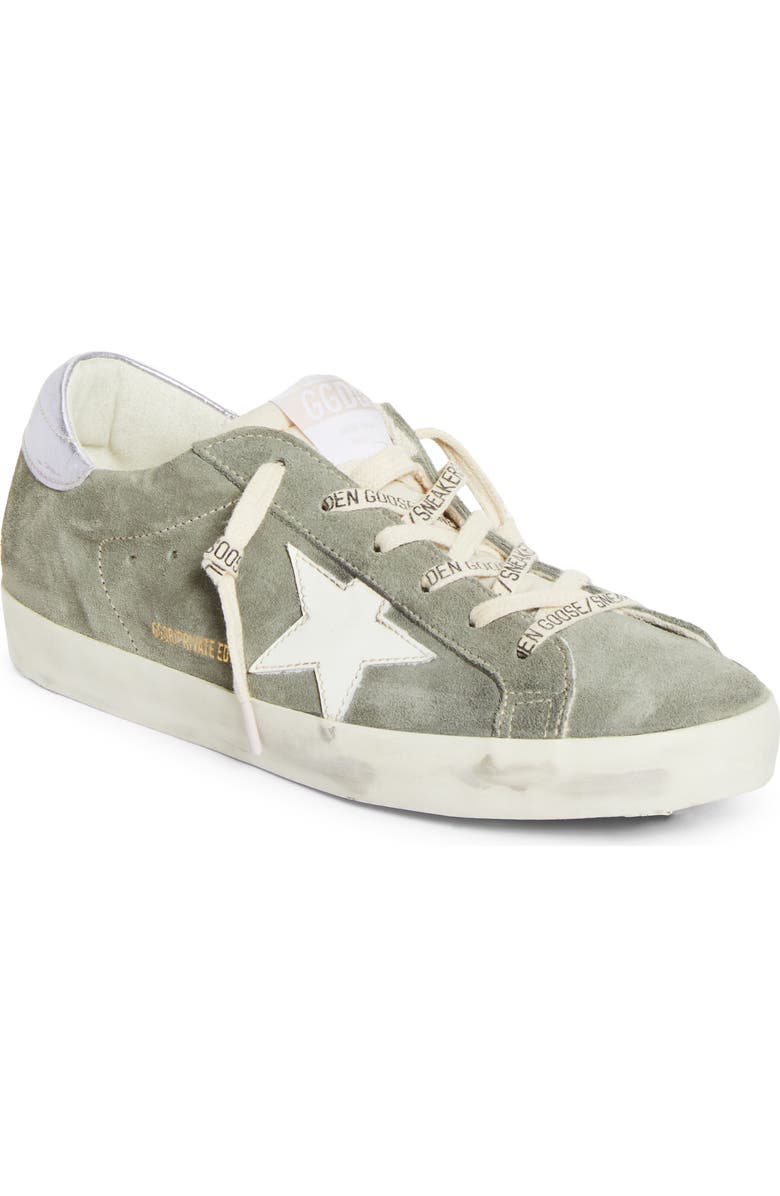 Golden Goose Super-Star Low Top Sneaker, Main, color, Green/ Lilla/ White