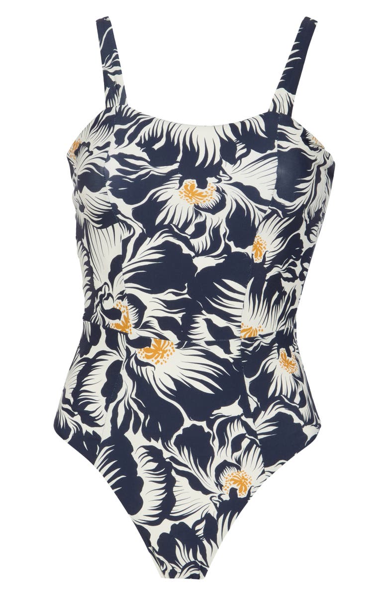 Maaji Delft Flowers Lisa Entero Reversible One-Piece Swimsuit, Alternate, color,