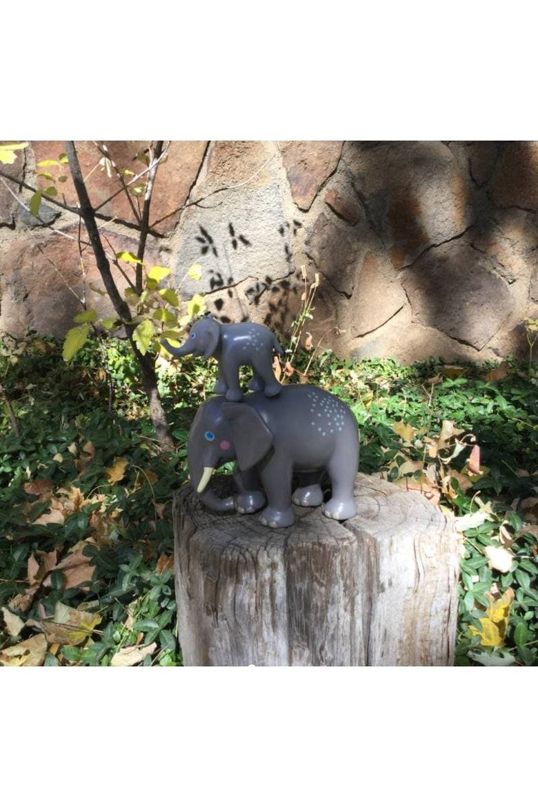 Little Friends Elephant - Chunky Plastic Zoo Animal Toy Figure, Alternate, color, Multi