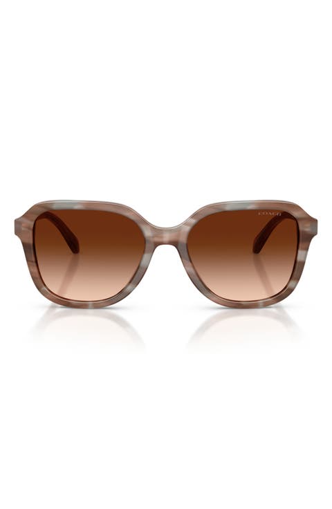 56mm Gradient Square Sunglasses