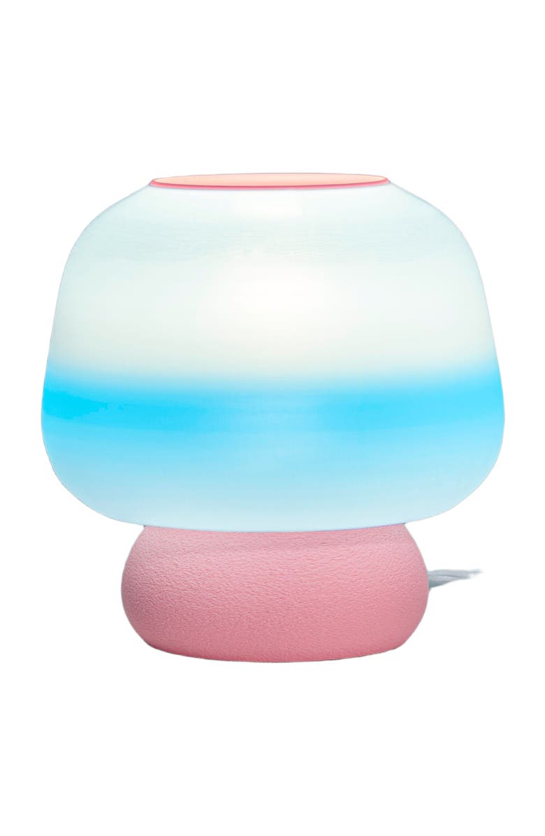 JONATHAN Y Portobello Modern Classic Plant-Based LED 3D Printed Mushroom Table Lamp, Dimmable, Alternate, color, Blue/White/Light Pink