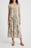 THE GREAT. The Victorian Pleat Silk Tank