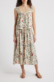 THE GREAT. The Victorian Pleat Silk Tank