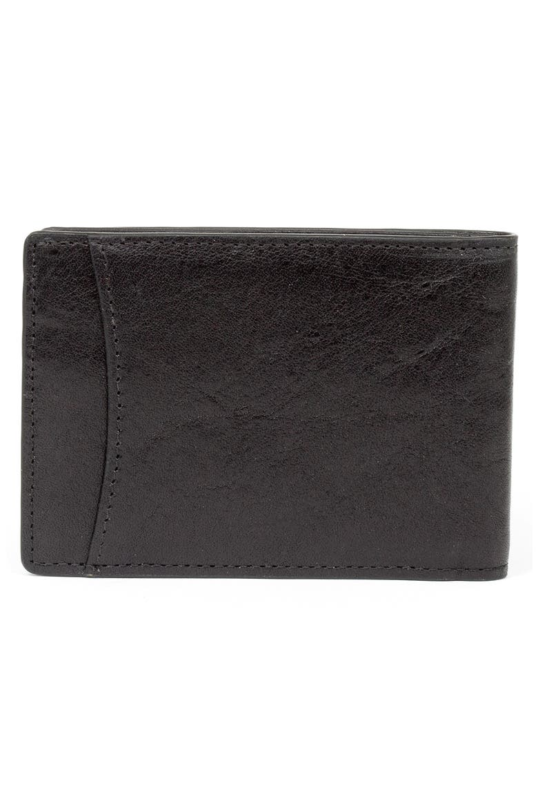 Brunello Leather Wallet, Alternate, color, BLACK