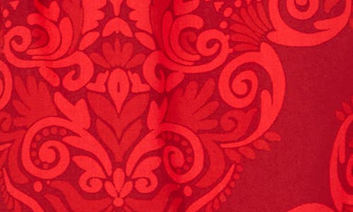 1.state Split Neck Sleeveless Blouse In Red
