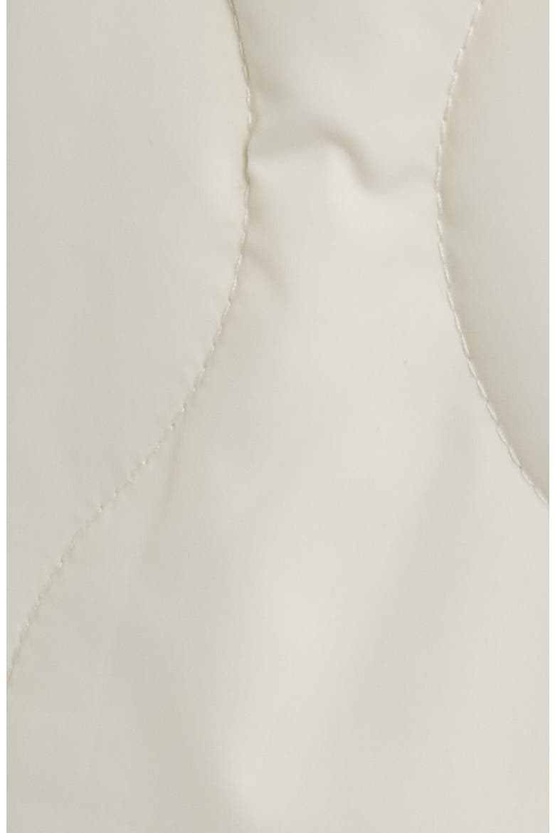 Belted Hooded Soft Puffer Coat, Alternate, color, CREAM
