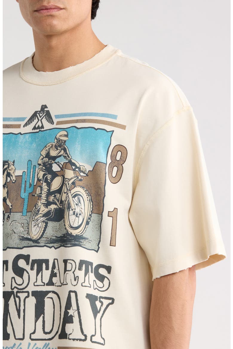 '81 Racing Cotton Graphic T-Shirt, Alternate, color, ANTIQUE WHITE