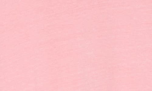 Melrose And Market Washed Cotton Crewneck T-shirt In Pink Coral
