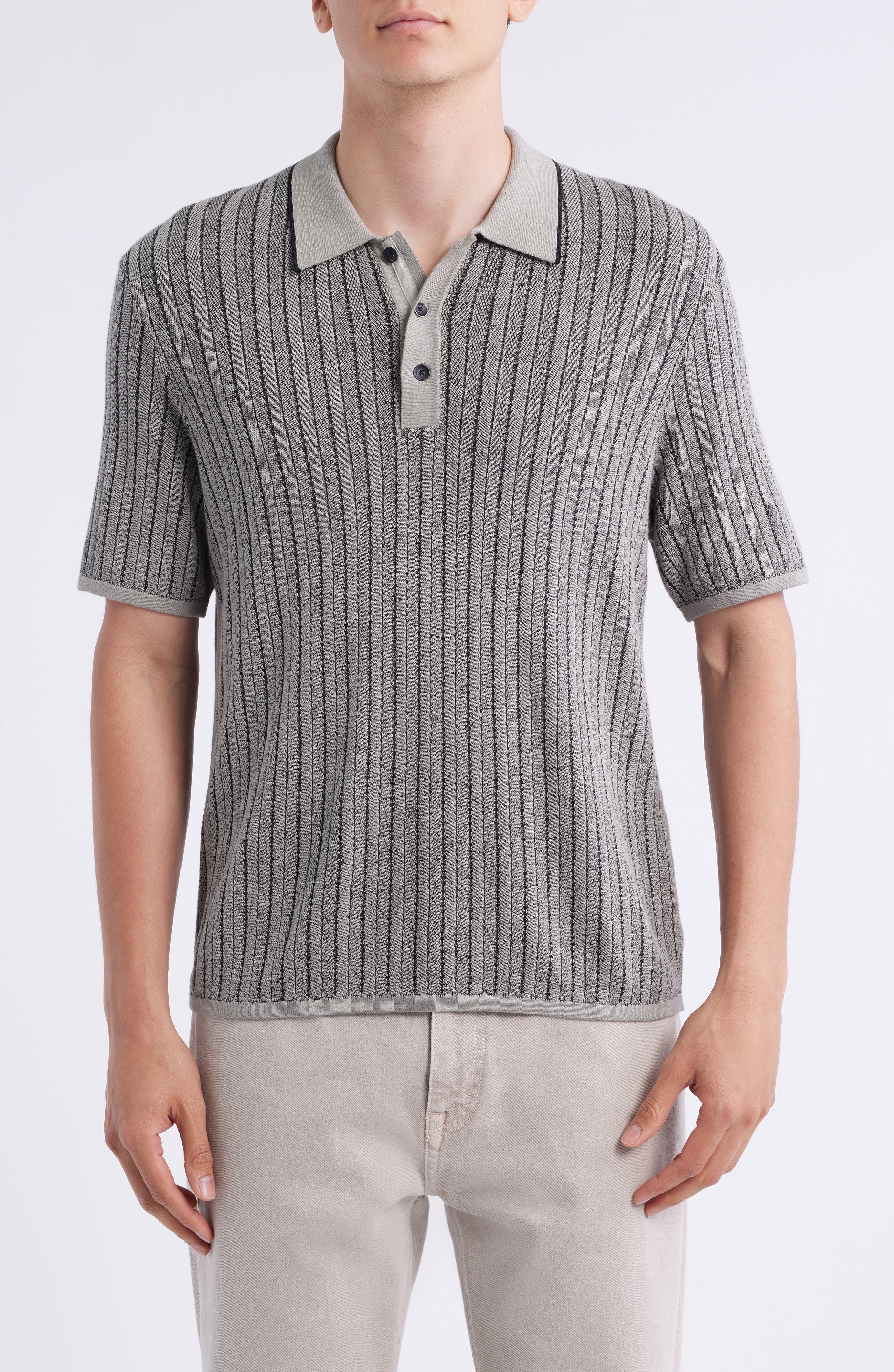 rag & bone Harvey Garment Dye Polo