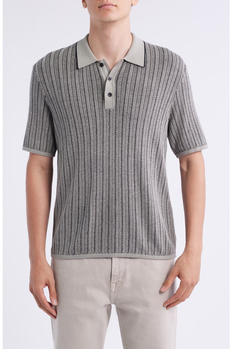 Harvey Garment Dye Polo, Main, color, LEAF GREY