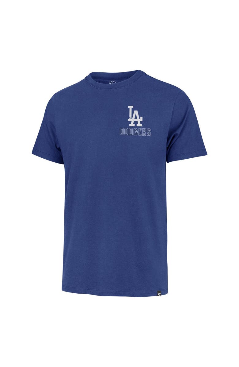 '47 Men's '47 Royal Los Angeles Dodgers Hang Back Franklin T-Shirt, Alternate, color, Royal
