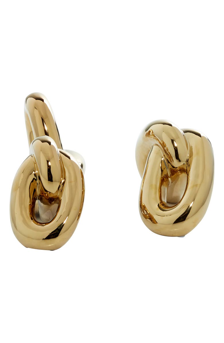 COSMO BY COSMOPOLITAN Goldtone Porcelain Chain Sculpture - Set of 2, Alternate, color,