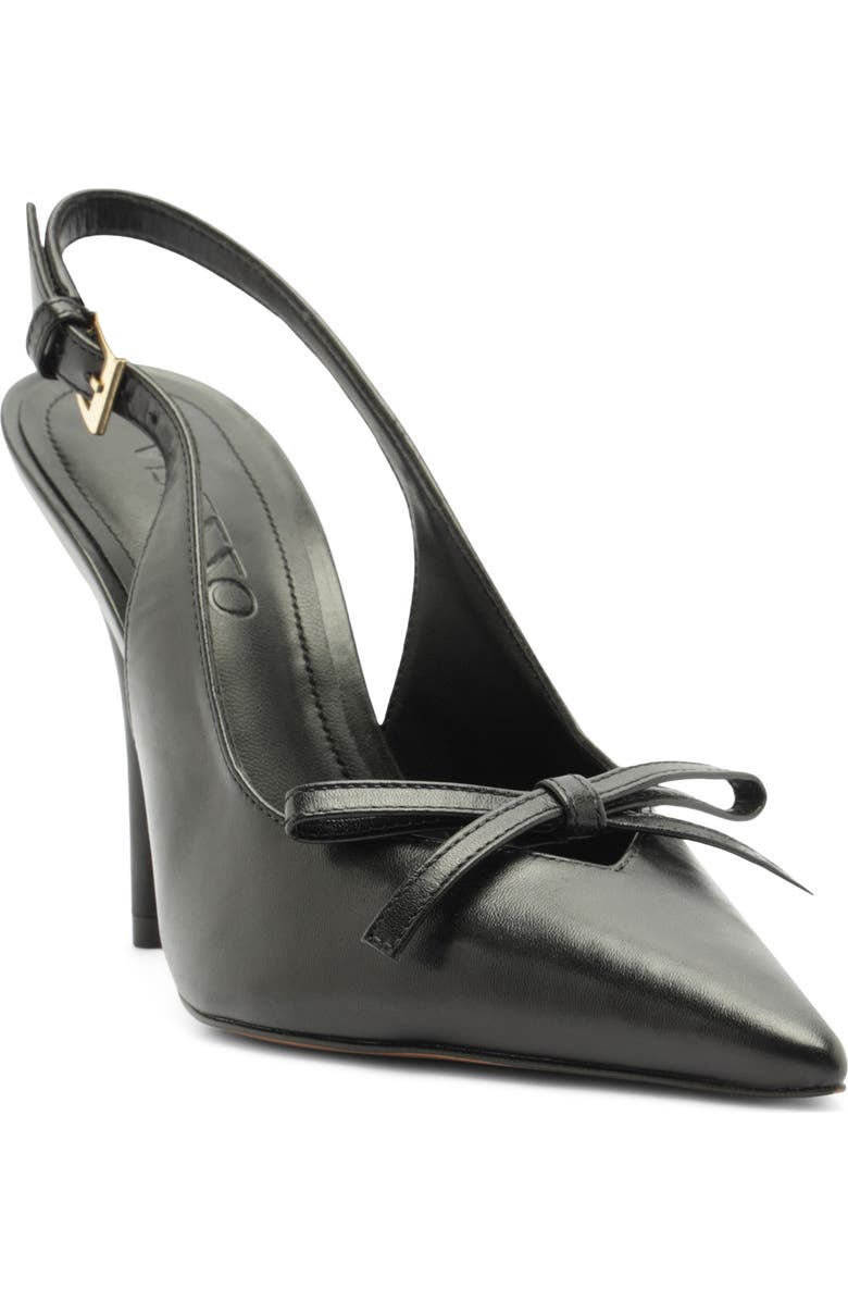 Arezzo Bowie Slingback Pointed Toe Pump, Main, color, Black