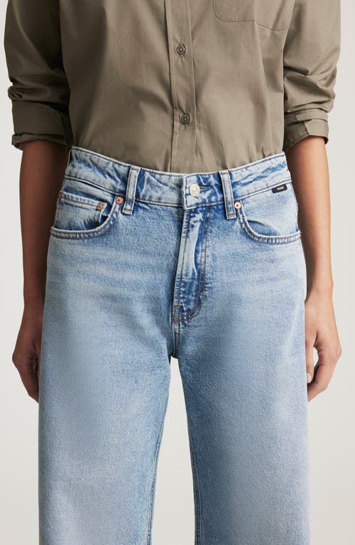 Mavi Jeans Florida Cuffed Wide Leg Jeans In Blue