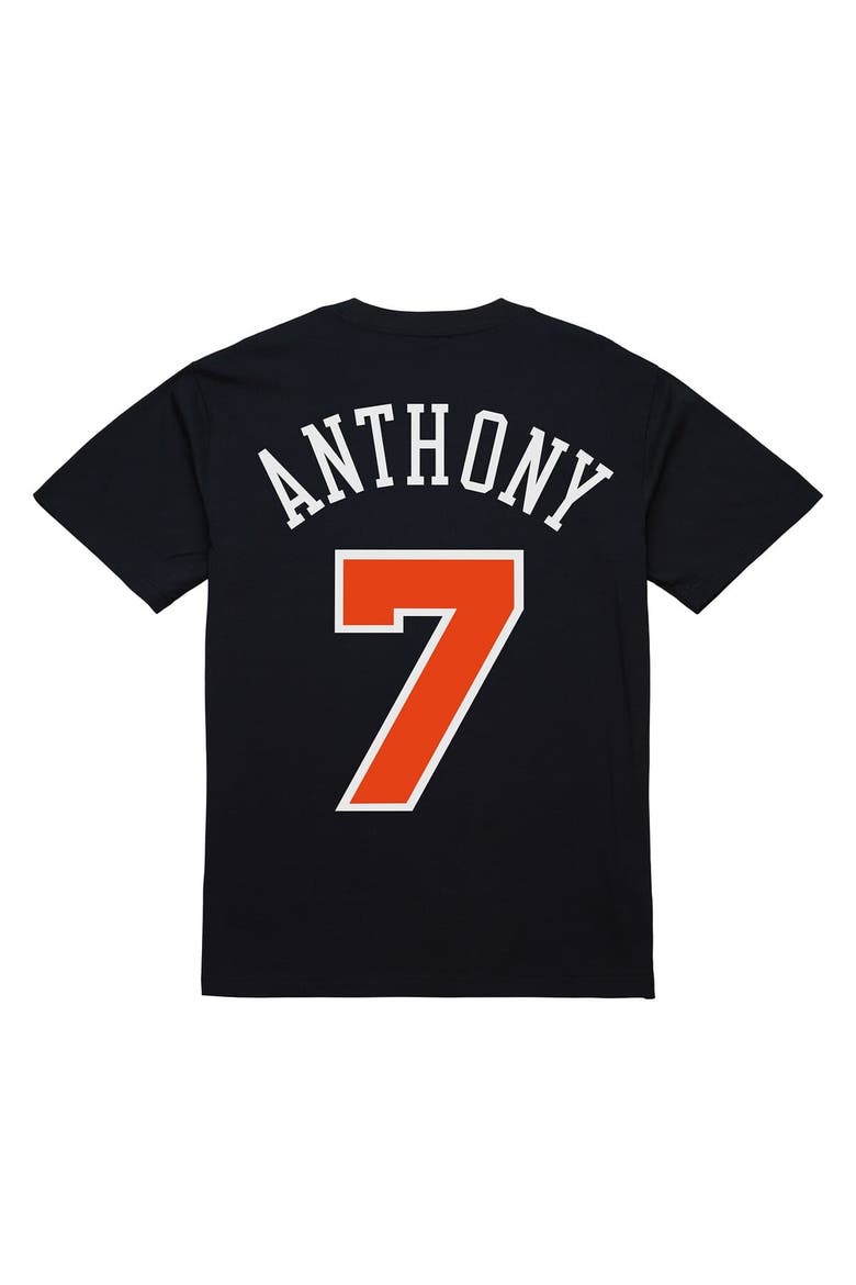 Men's Carmelo Anthony Black New York Knicks Ultimate Player Name & Number T-Shirt, Alternate, color, Black
