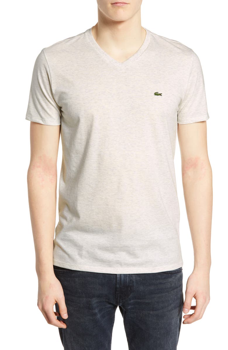 Lacoste Regular Fit V-Neck T-Shirt, Main, color,