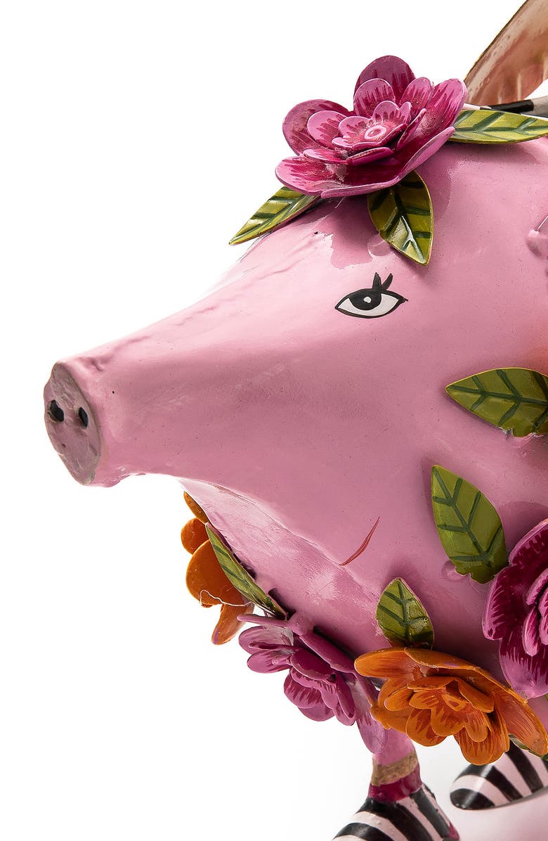 MACKENZIE CHILDS Patience Brewster Portia Pig Watering Can, Alternate, color, Pink
