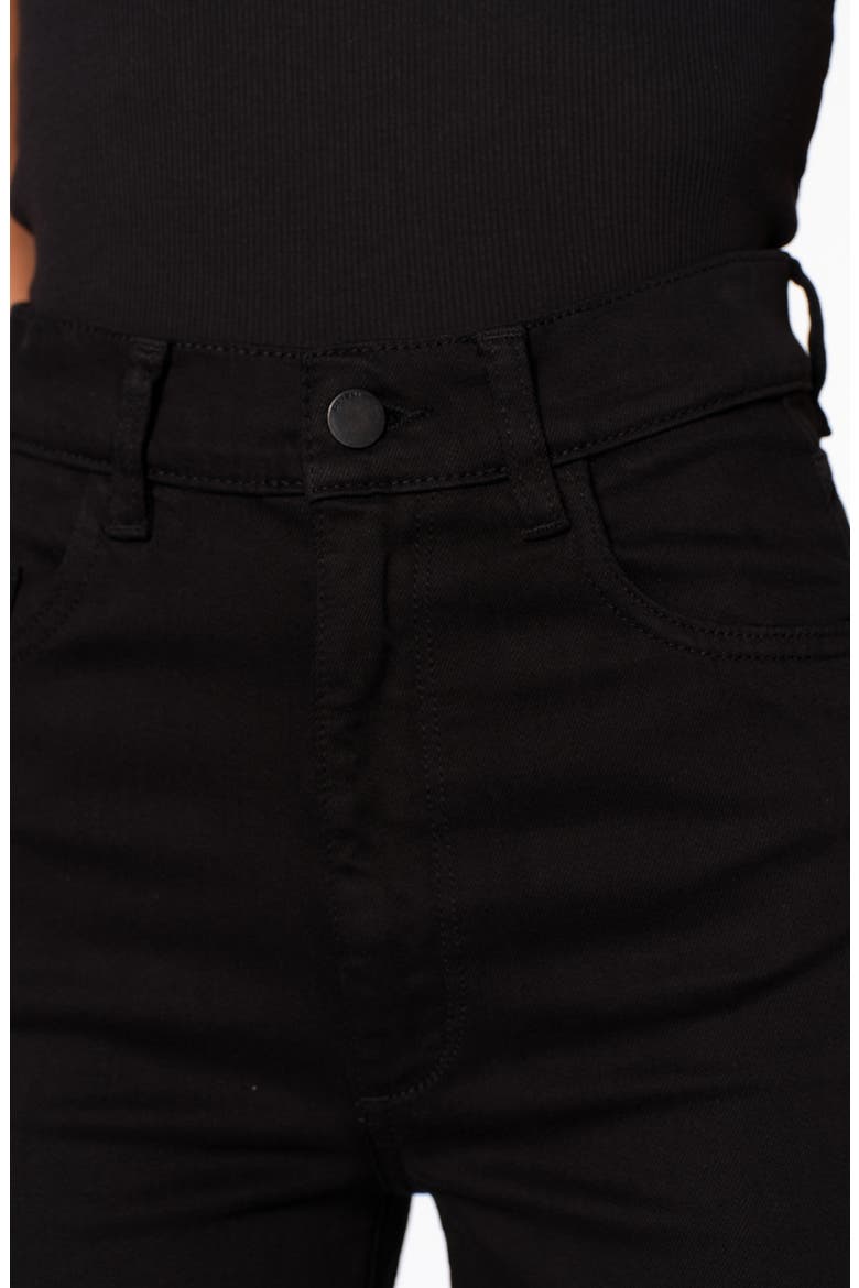Hepburn High Waist Ankle Wide Leg Jeans, Alternate, color, JET BLACK VINTAGE