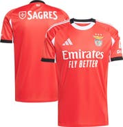 adidas Men's adidas  Red Benfica 2025/26 Home Replica Jersey