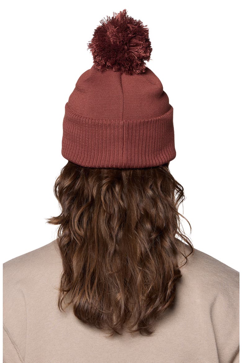 Aprespro Pom Beanie, Alternate, color, BOURBON BROWN