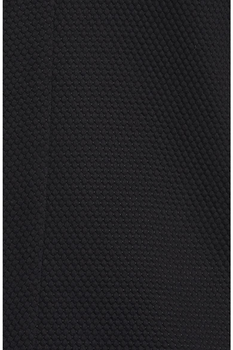 Trim Fit Knit Cotton Blend Blazer, Alternate, color, BLACK