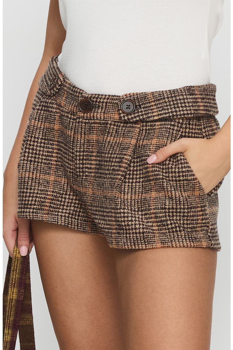 Ayvanna Glen Plaid Shorts, Alternate, color, BROWN CHECK