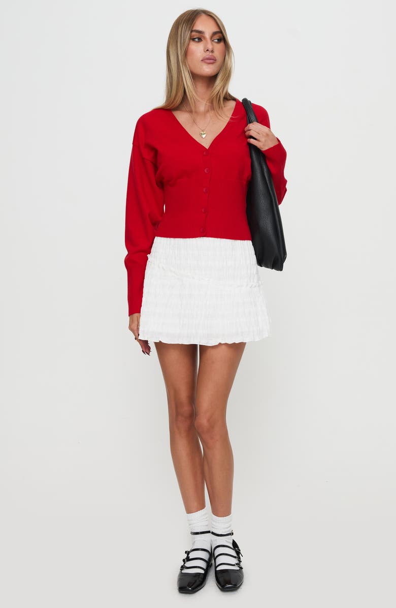 Princess Polly Wistfully V-Neck Cardigan, Alternate, color, 