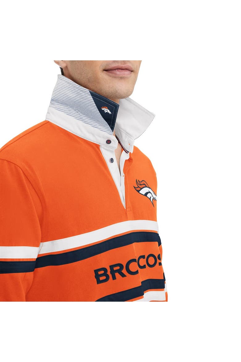 Men's Tommy Hilfiger Orange Denver Broncos Cory Varsity Rugby Long Sleeve T-Shirt, Alternate, color, Orange