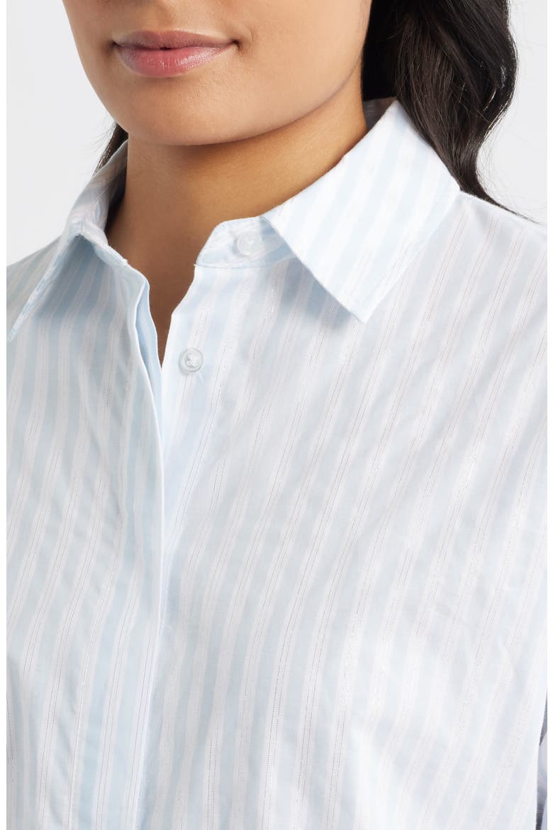 Stripe Woven Shirt, Alternate, color, OPAL BLUE MULTI
