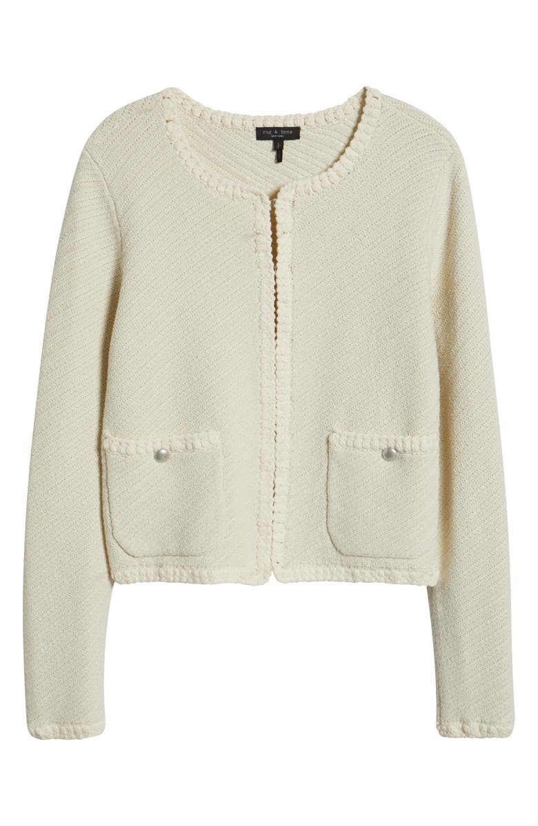 rag & bone Claire Cardigan, Alternate, color, Turtle Dove