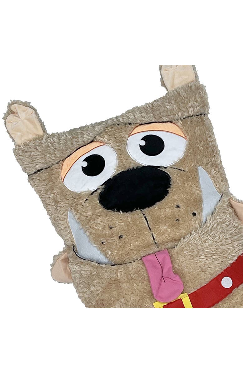 Shamzees Dog Brown Plush Pillow Cover, Soft Huggable Animal Character, Alternate, color, Multicolored