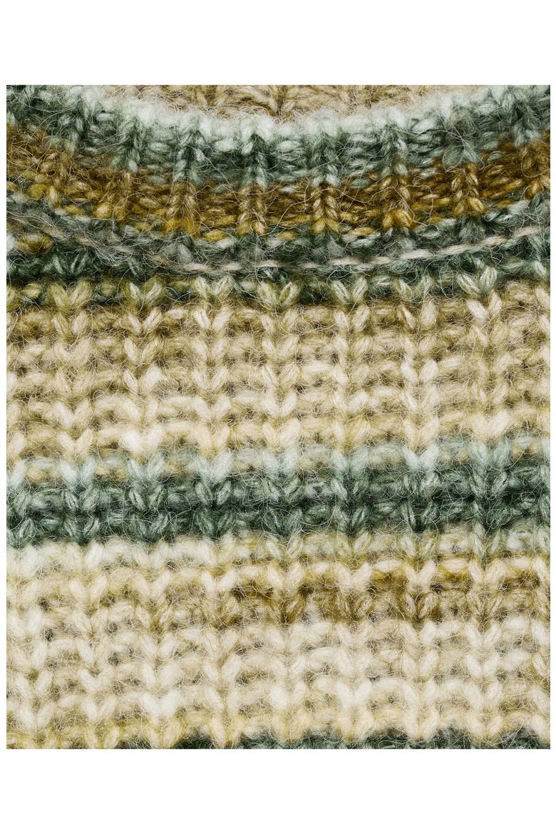 Stripe Sweater, Alternate, color, DARK GREEN