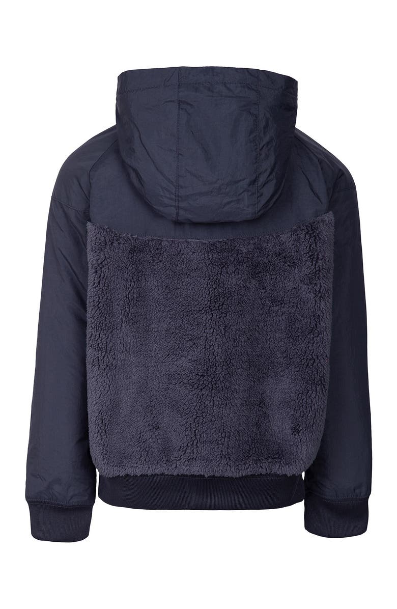 Nike Faux Shearling Windrunner Water Resistant Hooded Jacket, Alternate, color,