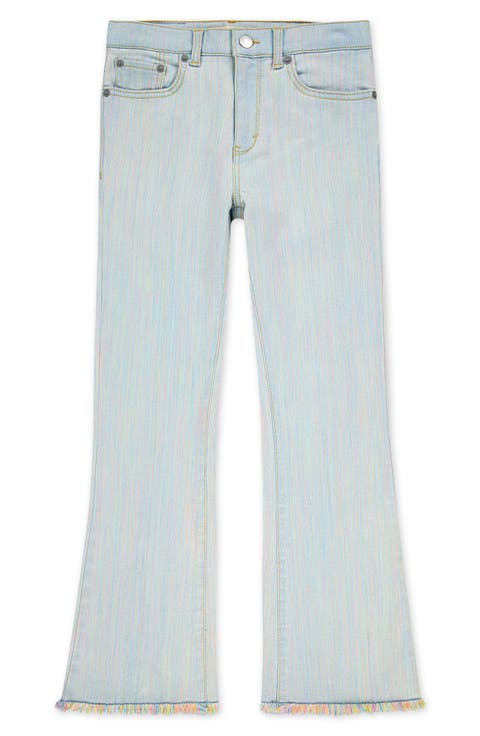Kids' Rainbow Stripe Flare Leg Jeans (Over the Rainbow) (Big Kid)