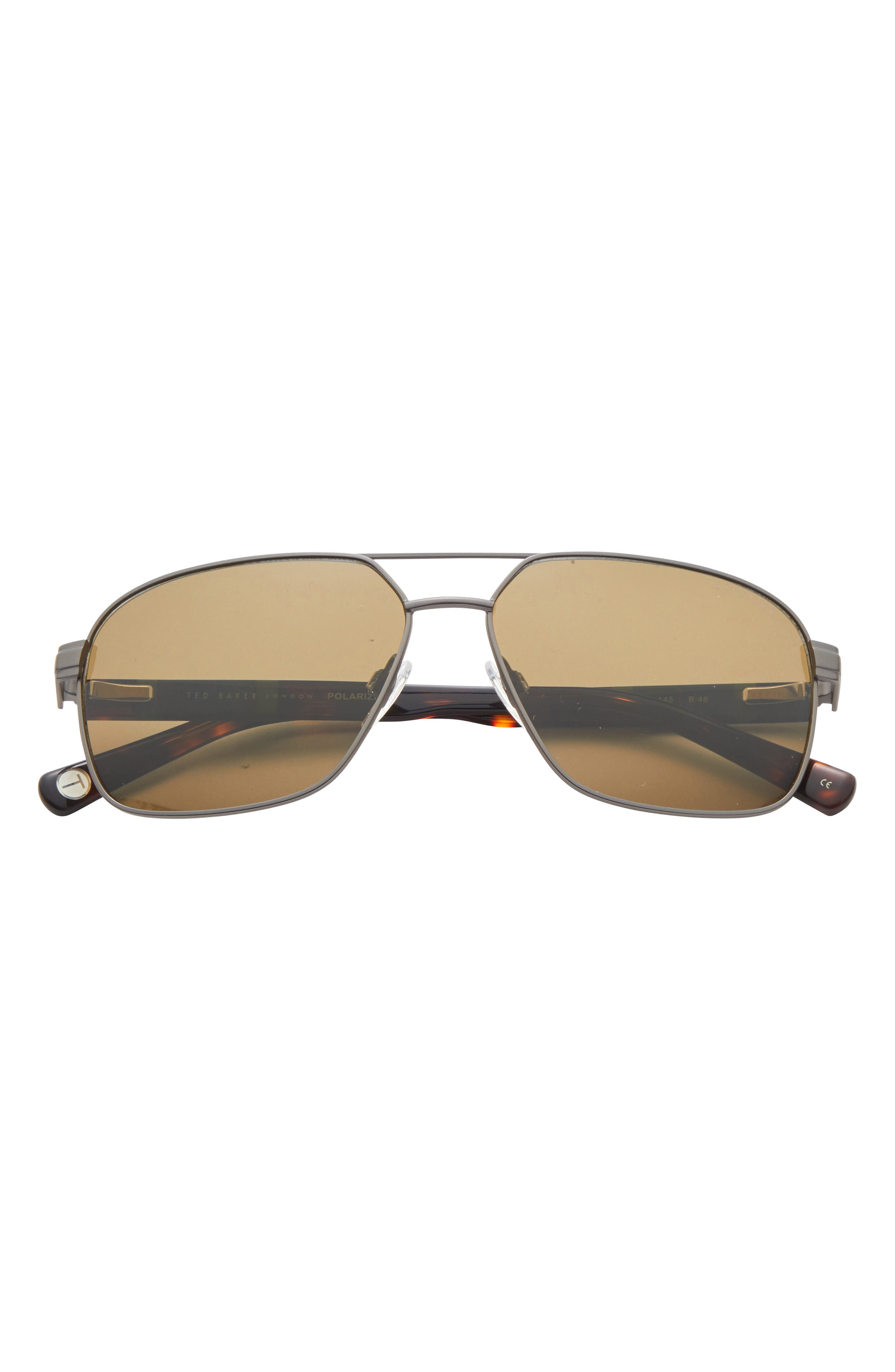Ted Baker 60mm Polarized Navigator Sunglasses