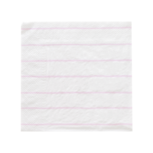 Daydream Society Frenchie Striped Large Napkins In Lilac