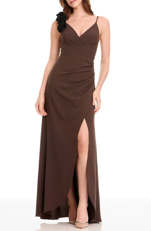 Camelia Ruffle Detail Gown