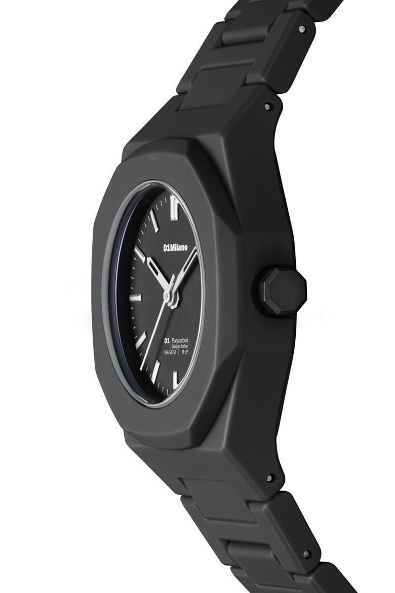 Pulse Polycarbon Bracelet Watch, 32mm, Alternate, color, BLACK