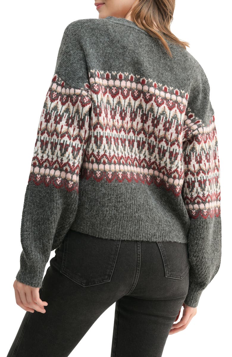 Lush Fair Isle Cardigan, Alternate, color, 