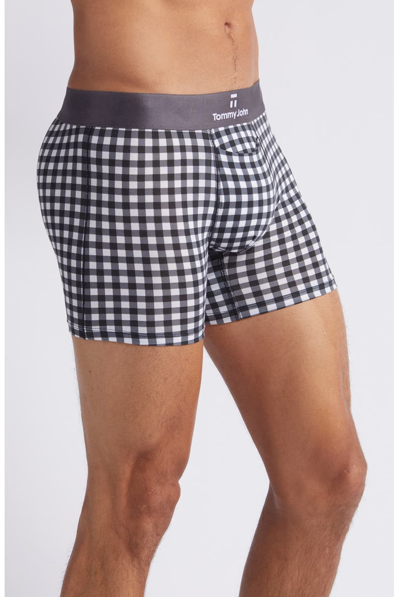 2-Pack Second Skin 4-Inch Boxer Briefs, Alternate, color, GREY HARVEST GINGHAM/ BLACK